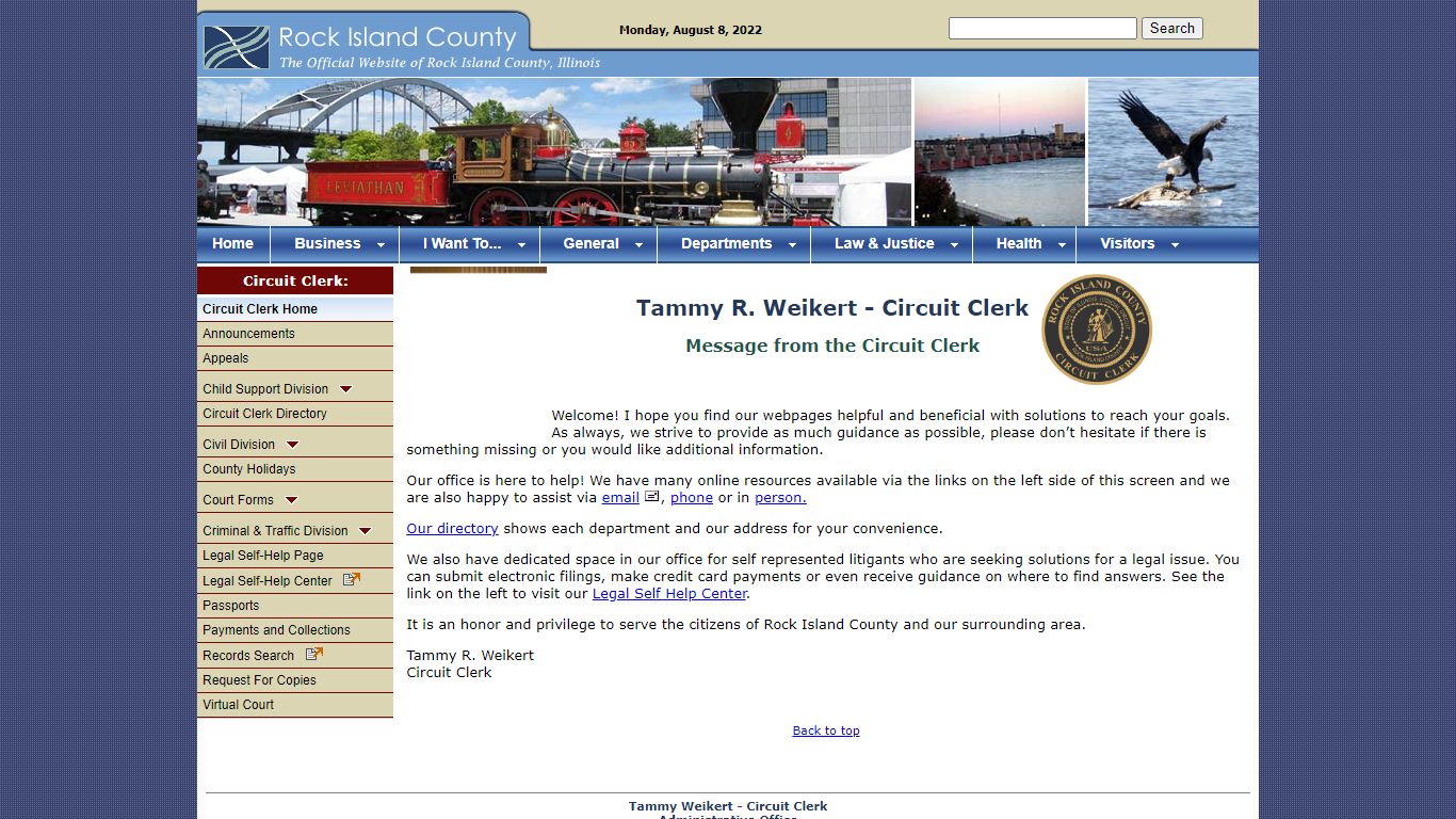 Rock Island County Circuit Clerk - Home Page